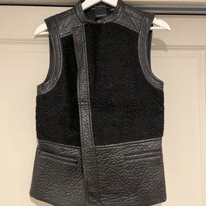 Trouvé Faux Shearling/Leather Vest